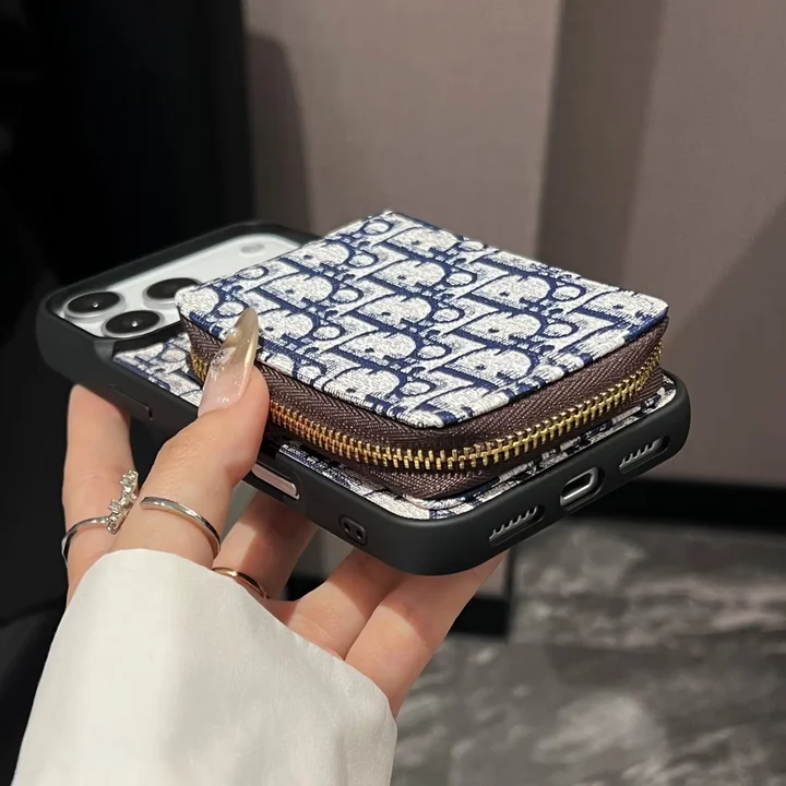 ディオール iphone18promaxケース 背面 ファスナー ポケット 付き