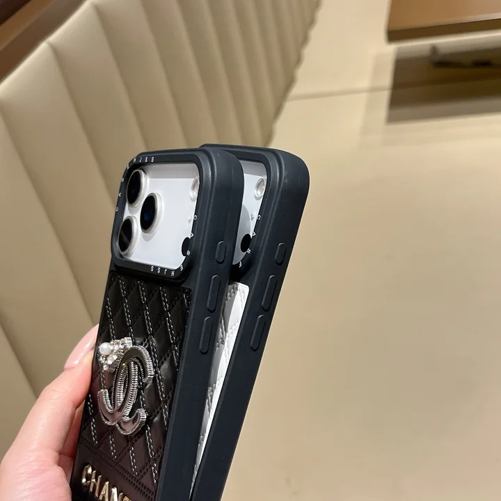 シャネルiphone18promax レザーケース