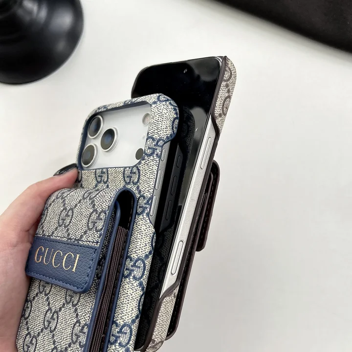 GUCCI iphone18promaxケース レディース カード 入れ