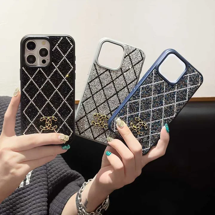 シャネル マトラッセ風 iphone18 携帯ケース キラキラ