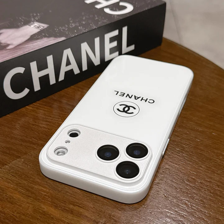 シャネル iphone18promaxケース ホワイト