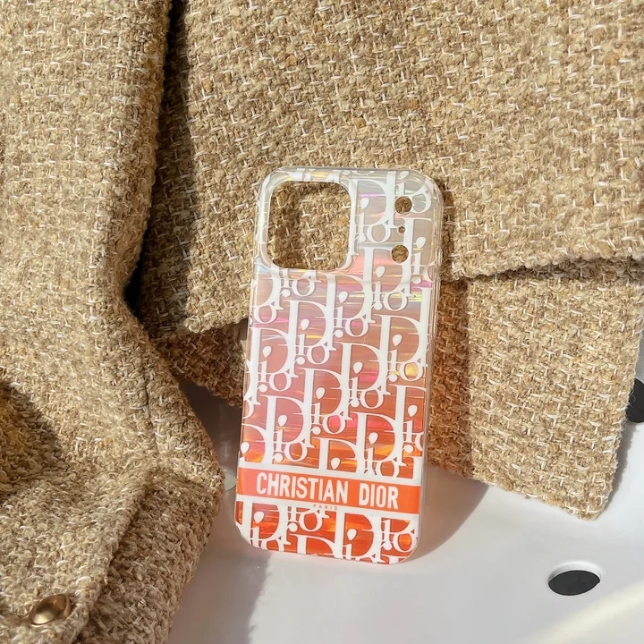 ディオール iPhone18ケース オレンジ