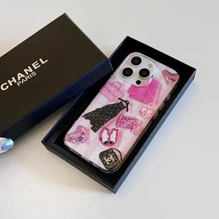 シャネル iphone18proケース リバーサイド グリッター