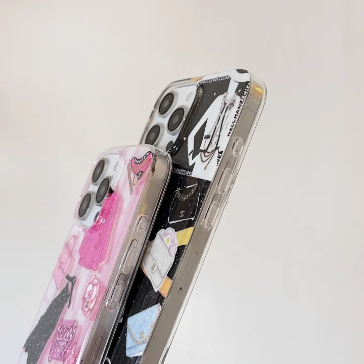 シャネル イラスト iphone18ケース
