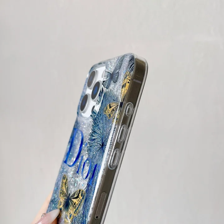 Dior iphone18proケース 蝴蝶 花柄