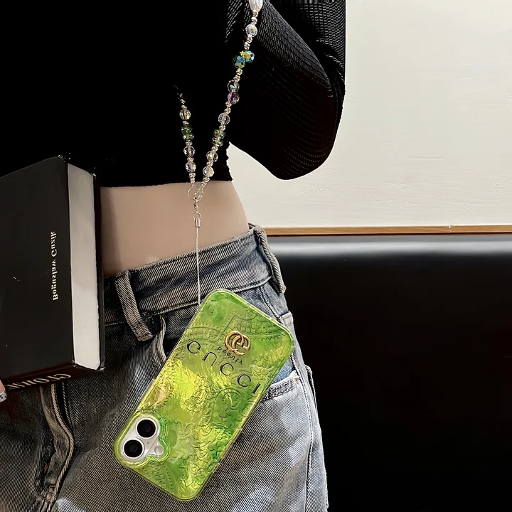 Gucci iphone18 ケース ビーズストラップ