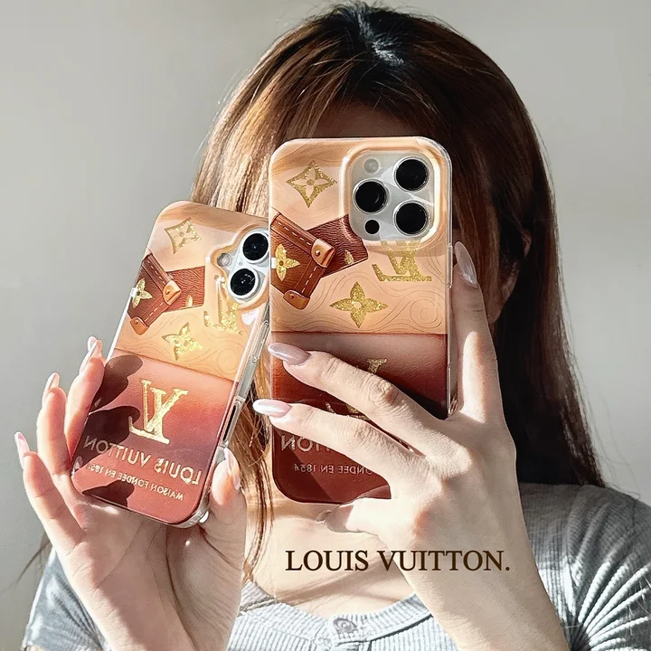 ヴィトン iphone18ケース 箔押しグリッター
