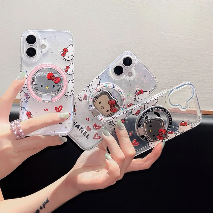 シャネル iphone18pro グリッターケース