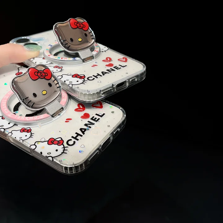 chanel iphone18proケース ネコ 猫柄 スタンド