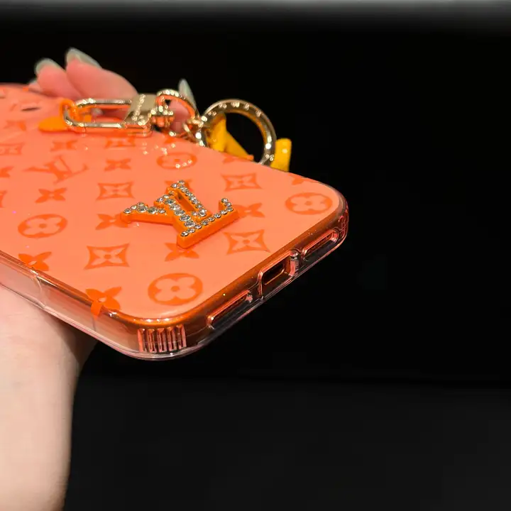 ルイビトン iphone18promaxケース 落下防止 キーホルダー