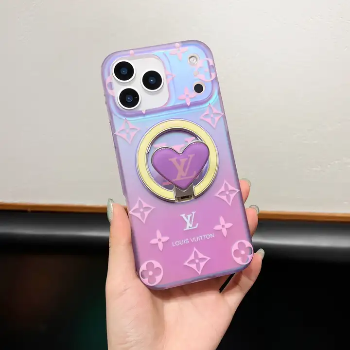 VUITTON アイフォーン18proケース モノグラム 虹色