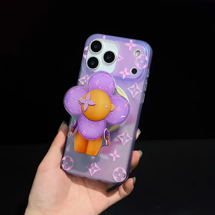LV iphone18pro携帯ケース サンフラワー スマホグリップ