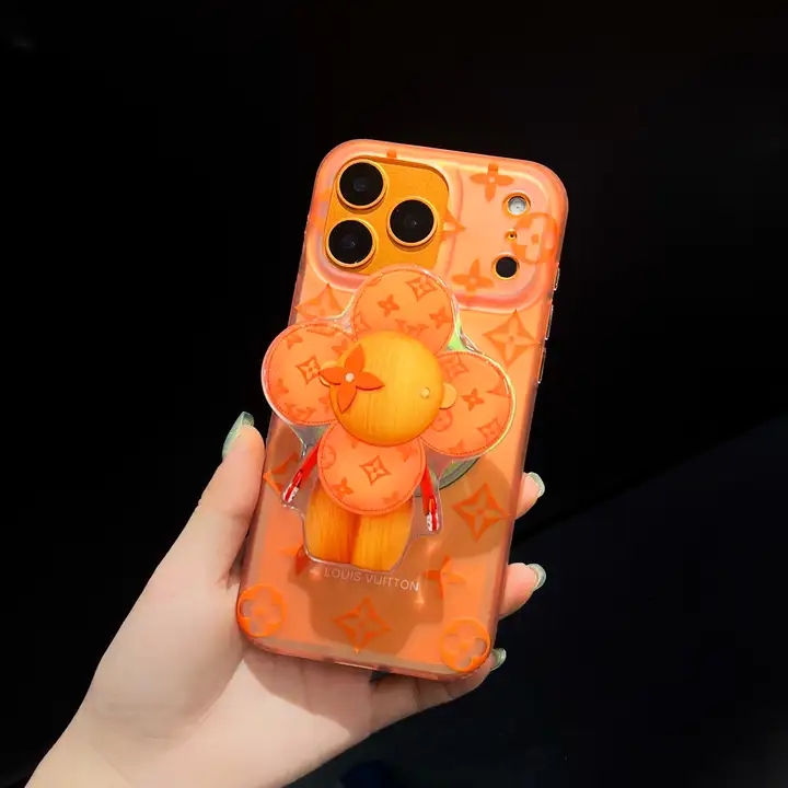 LV iphone18pro携帯ケース サンフラワー スマホグリップ