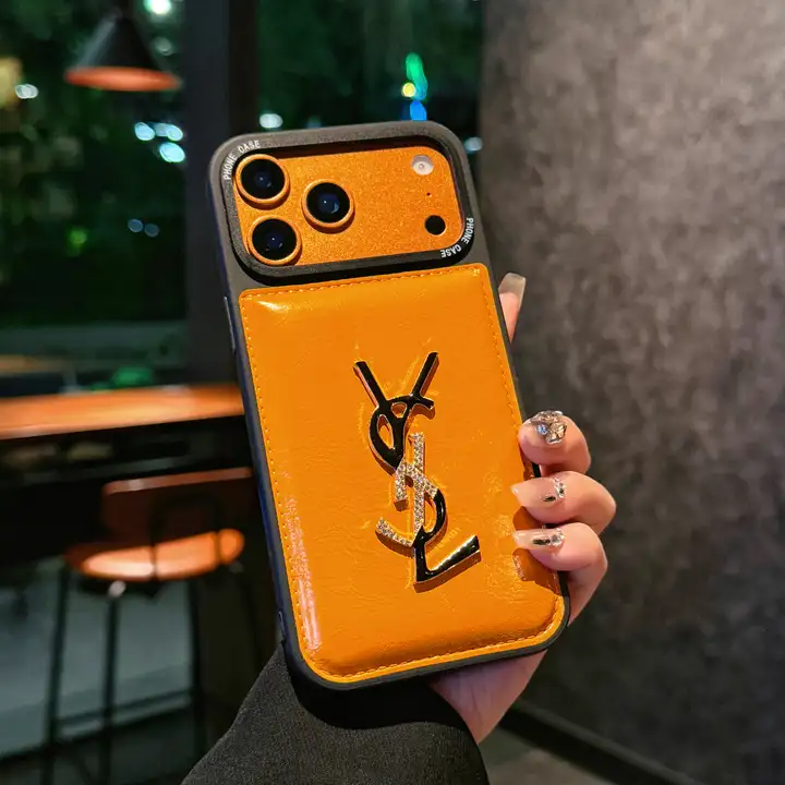 イヴサンローラン iphone18promaxケース ソフト レザー