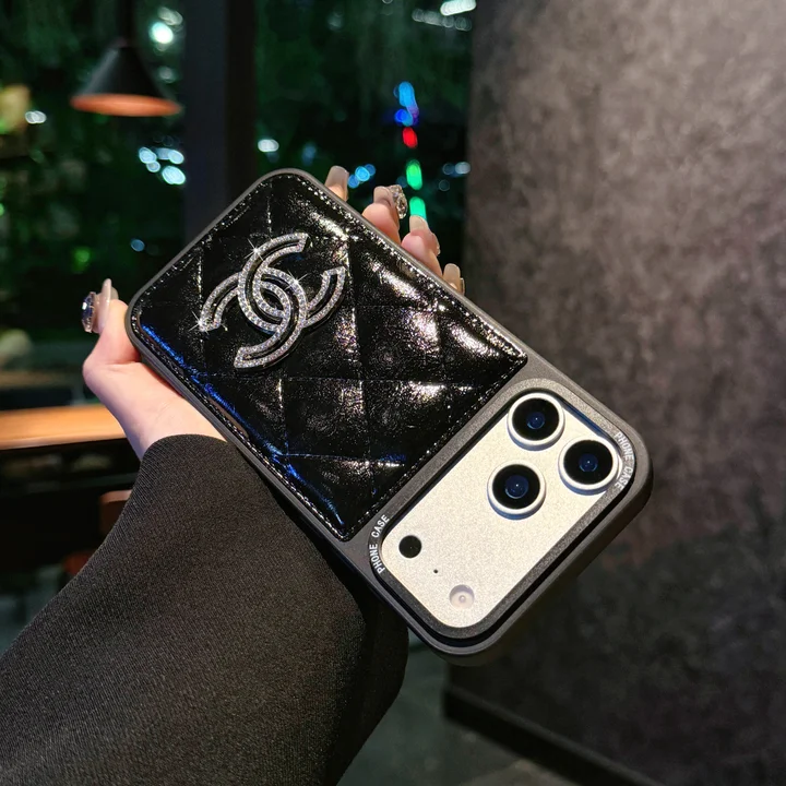 chanel iphone18proケース レザー 立体感