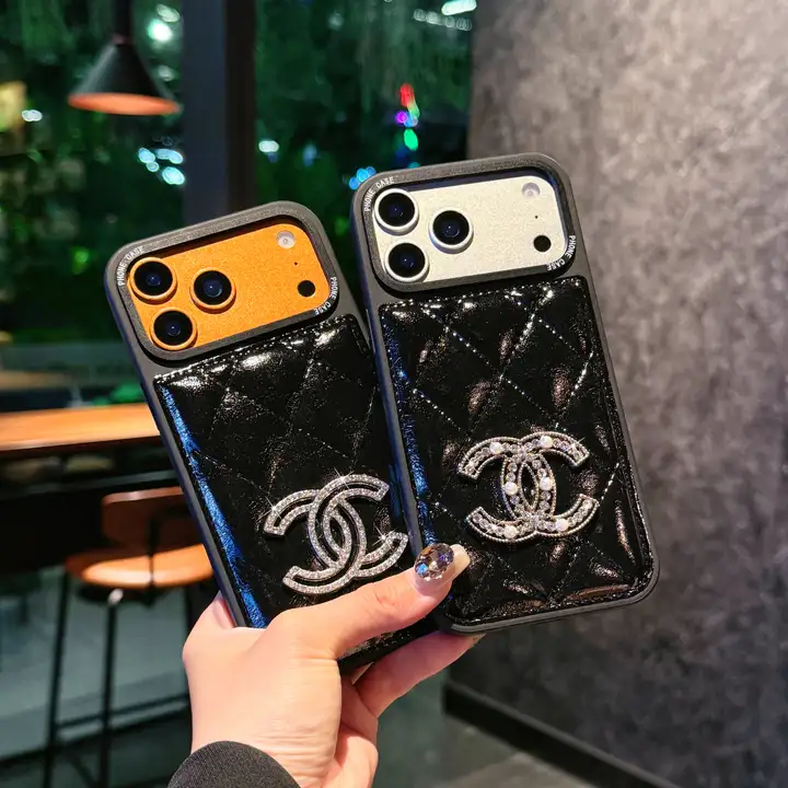 chanel iphone18proケース レザー 立体感