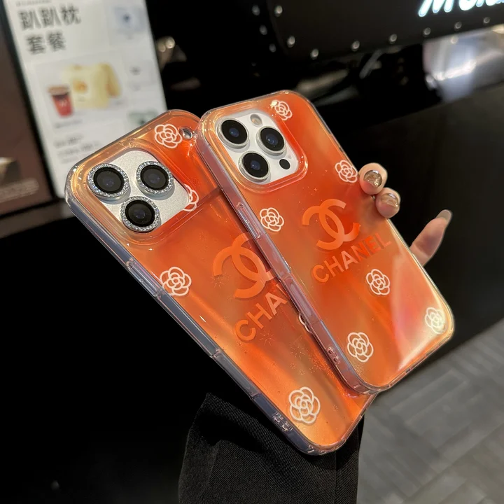 シャネル iphone18携帯ケース カメリア プリント