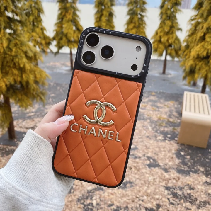 chanel iphone18promaxケース オレンジ 大人 可愛い