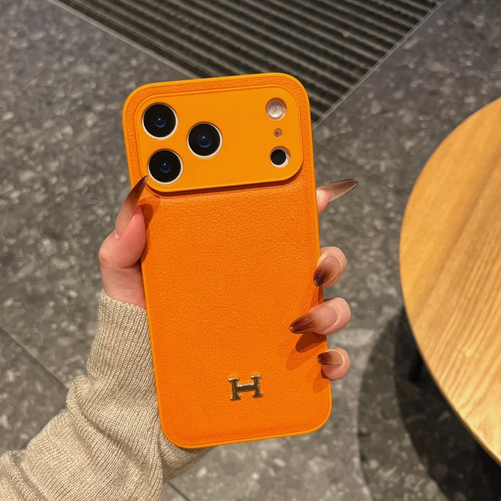 ハイ ブランド iphone18 ケース レザー ライチ柄