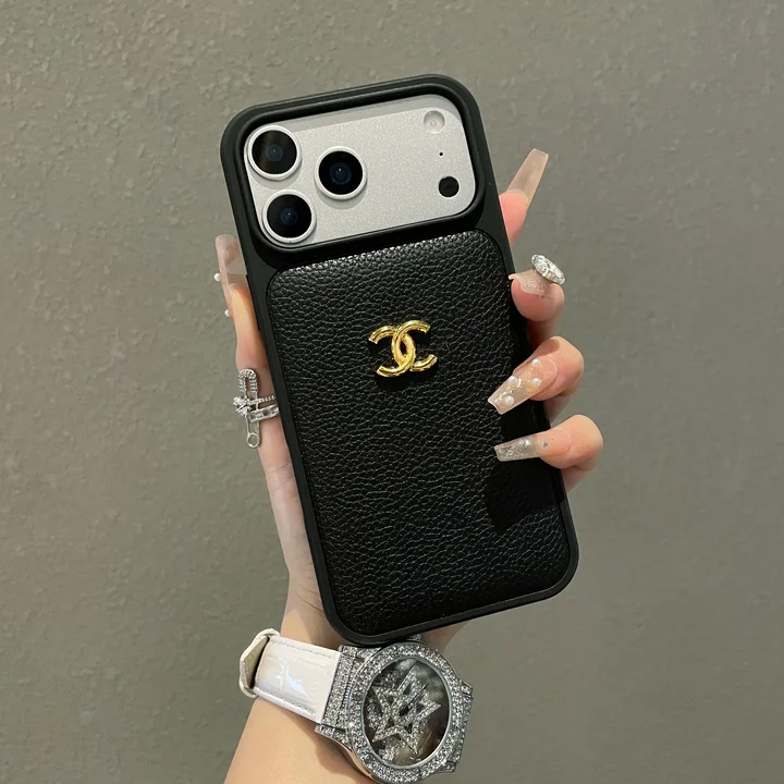 シャネル iphone18promaxケース ライチ柄