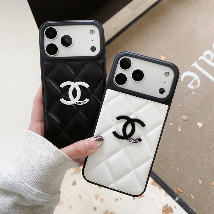 シャネル iphone18proケース キルティング レザー