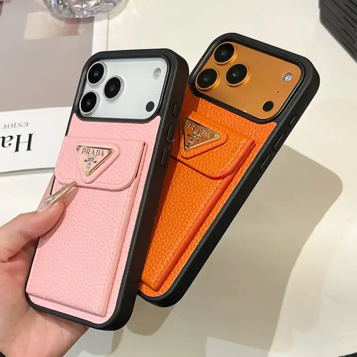 prada アイフォーン 18proケース 背面 収納