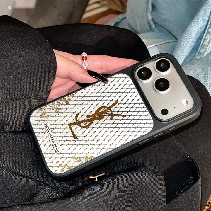 イヴサンローラン iphone18proケース 背面 ガラス