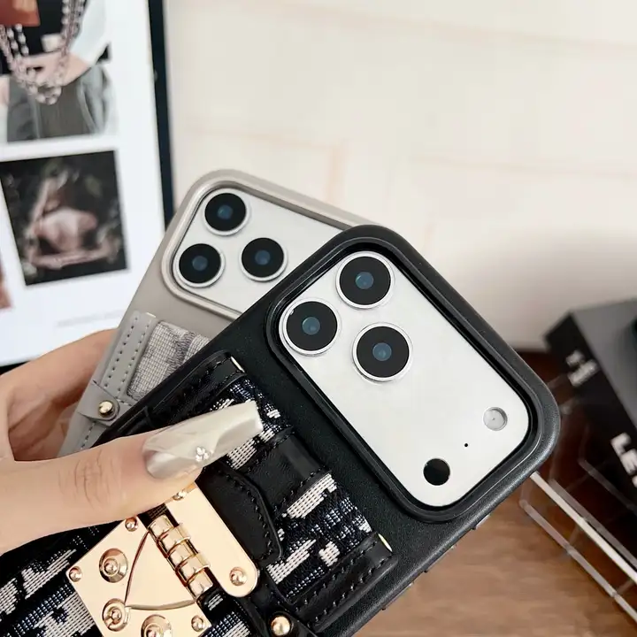 ディオール iphone18promaxケース レザー お 揃い