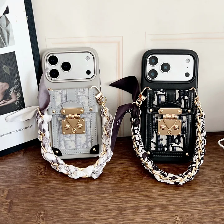 Dior iphone18promaxケース ストラップ付き