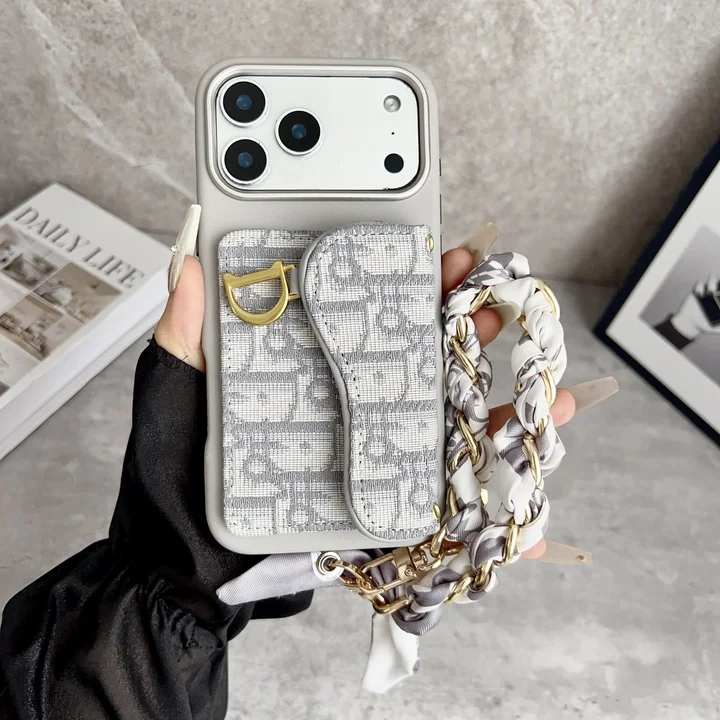 dior iphone18proケース バンド チェーン付き