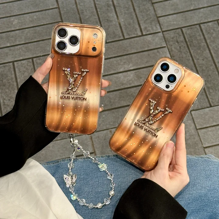 ルイヴィトン iphone18proケース ラインストーン