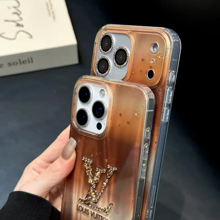 キラキラ LVロゴ iphone18proケース