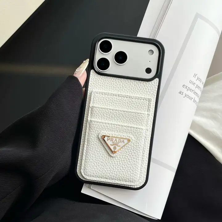 Prada iphone18promaxケース 双層 カード 入れ