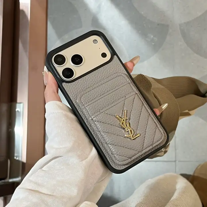 YSL メタルロゴ iphone18proケース