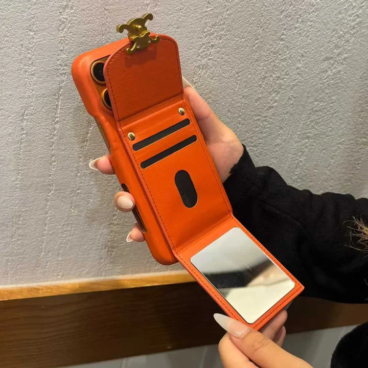 celine iphone18proケース 化粧鏡