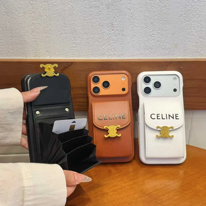セリーヌ iphone18pro携帯ケース 背面 収納