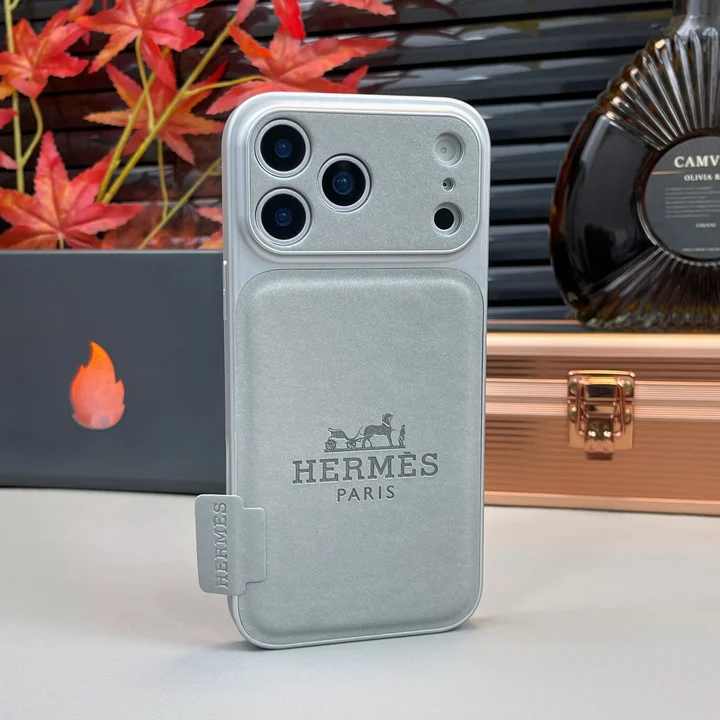 HERMES iphone18pro 携帯ケース PUレザー エンボス加工