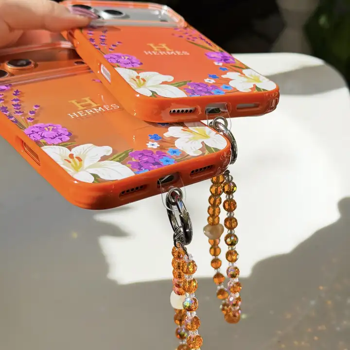 Hermes iphone18pro ケース スマホ ストラップ シート挟み込み