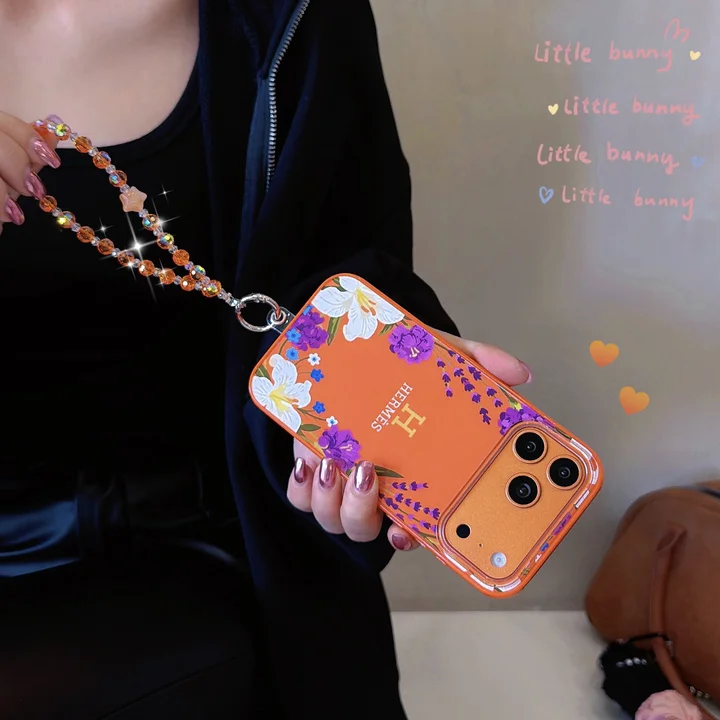 Hermes iphone18pro ケース スマホ ストラップ シート挟み込み