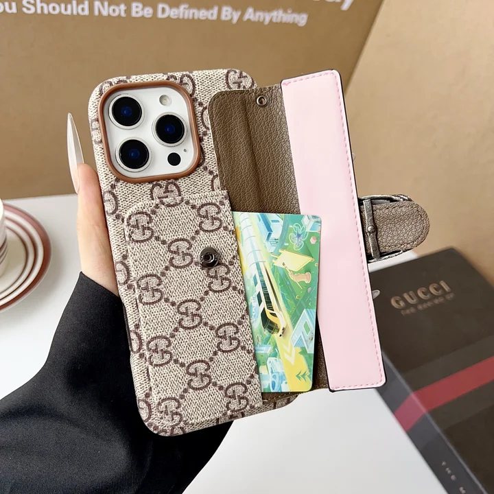 グッチ iphone18promaxケース 背面 横掛け カード入れ