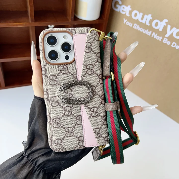 グッチ iphone18proスマホケース ストラップ付き
