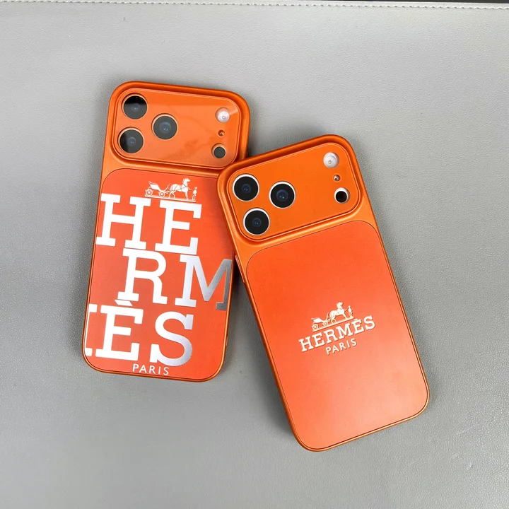 エルメス iphone18proケース オレンジ