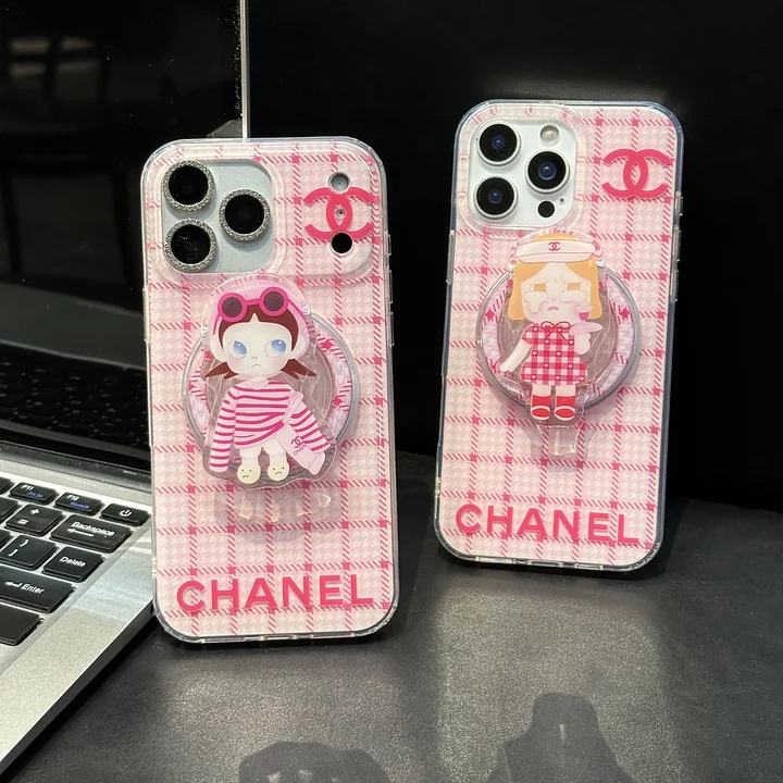 シャネル アイフォン 18ケース チェック柄