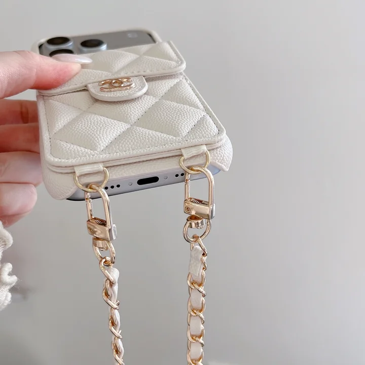 chanel iphone18promaxケース マトラッセ レザー
