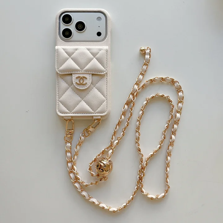 chanel iphone18promaxケース マトラッセ レザー