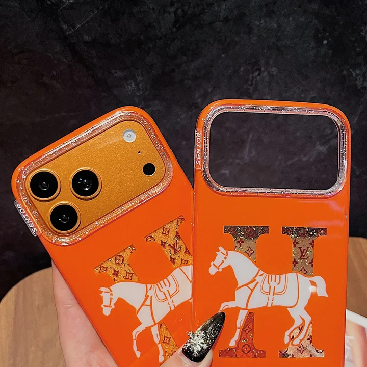 hermes iphone18promaxケース オレンジ 可愛い