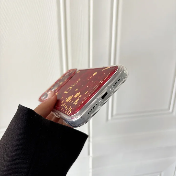 dior iphone18proケース 赤 レッド