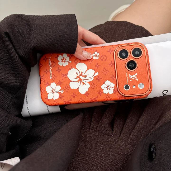 ルイヴィトン iphone18proケース オレンジ 可愛い
