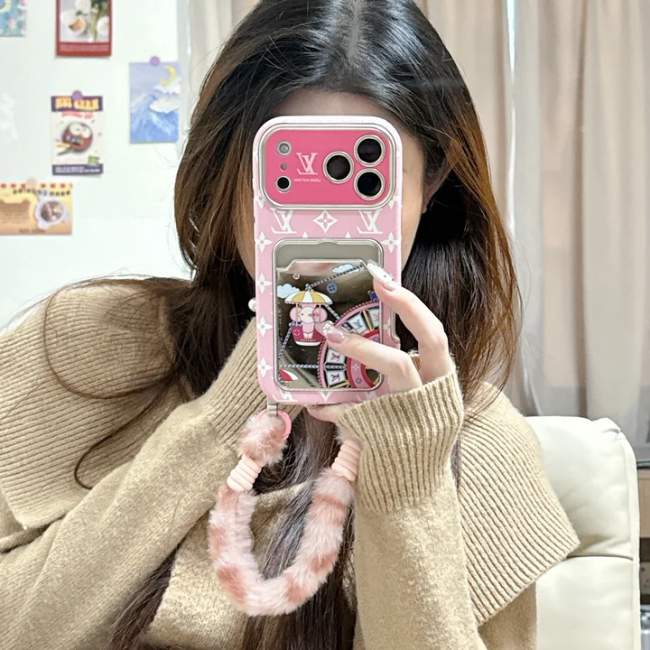 ルイビトンiphone18pro ケース スマホ 手首 ストラップ