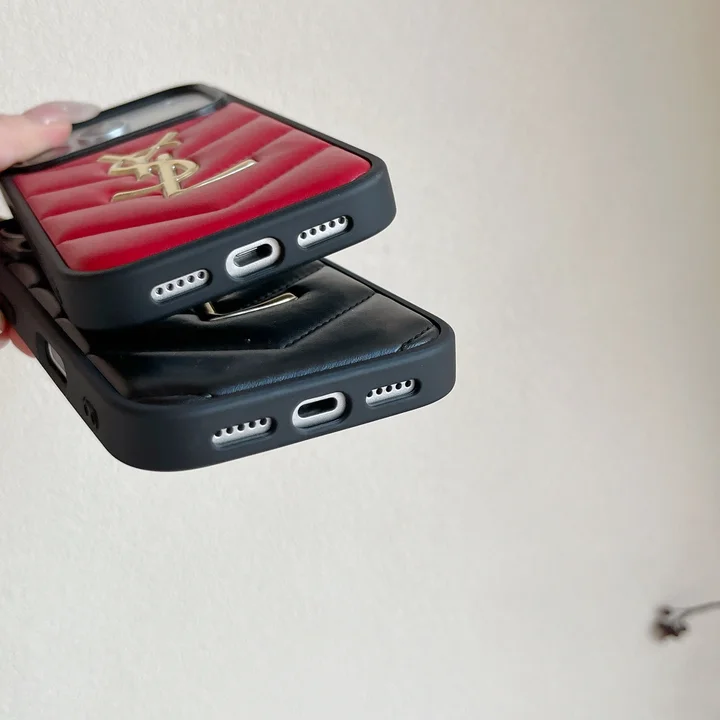YSL iphone18promaxケース ホットプレスカサンドラロゴ